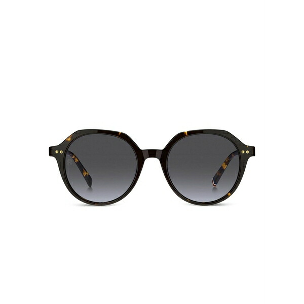 トミー ヒルフィガー レディース 黒眼鏡＆アイウェア 付属物 Round-frame sunglasses Black