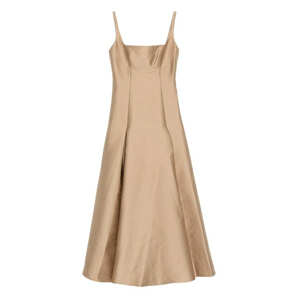 ローラン・ムレ レディース 衣裳 トップス Square-neck pleated maxi dress Gold