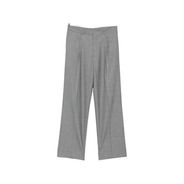 ラルディーニ メンズ 心地よいズボン下 ボトムス Pleated wide-leg trousers Grey
