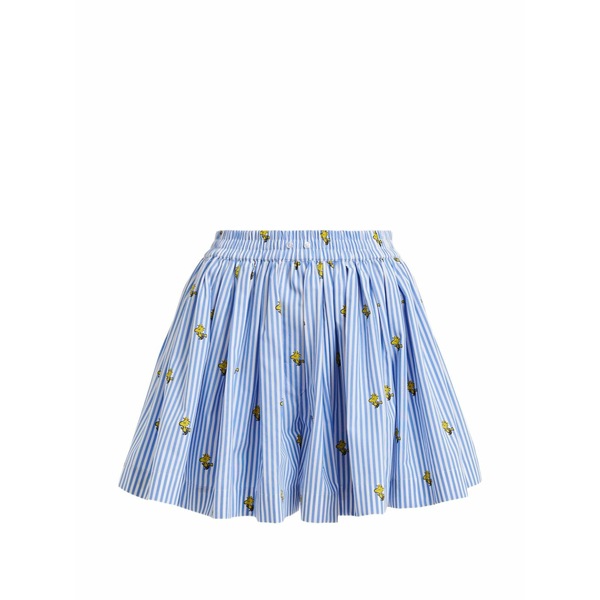 エッセンシャルアントワープ レディース 心地よいズボン下 ボトムス Peanuts￠￠ print striped shorts Blue