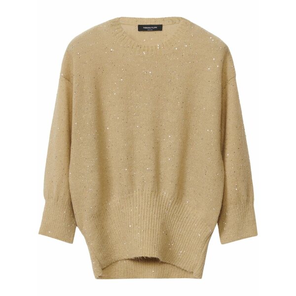 ファビアナ フィリッピ レディース 編み物\u0026スウェーター アウター Sequined sweater   Gold