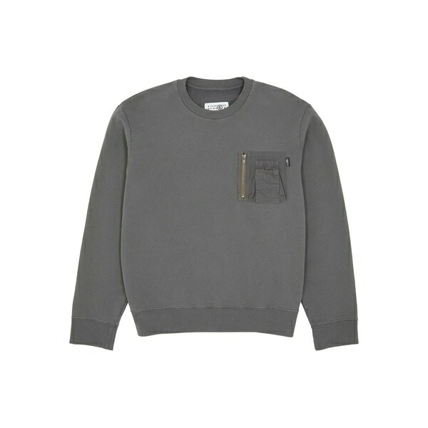 マルタンマルジェラ メンズ パーカー・スウェットシャツ アウター Pocket-detail sweater Grey