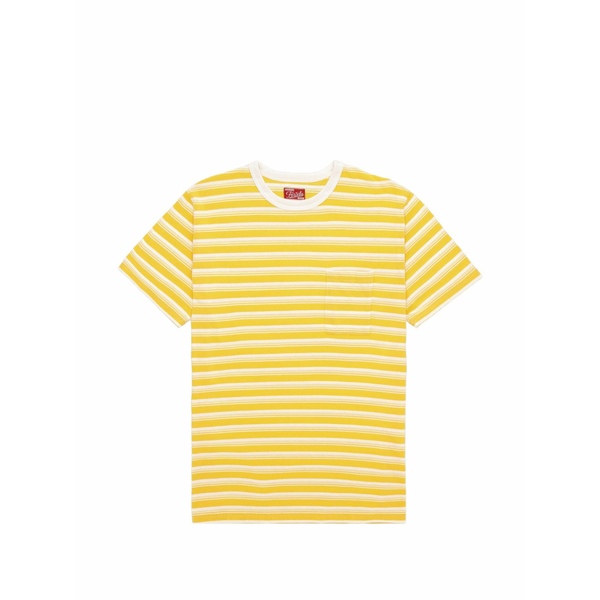 フォルテラ メンズ ティーシャツ トップス Yakut striped t-shirt Yellow