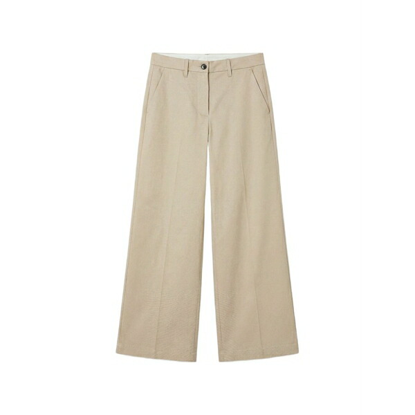野球クラブ はたご屋 ザ 昼まえ レディース 心地よいズボン下 ボトムス Wide-leg tailored trousers Neutrals