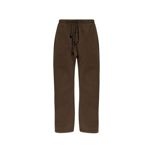 エフオージーエッセンシャルズ メンズ 心地よいズボン下 ボトムス Drawstring track pants Brown