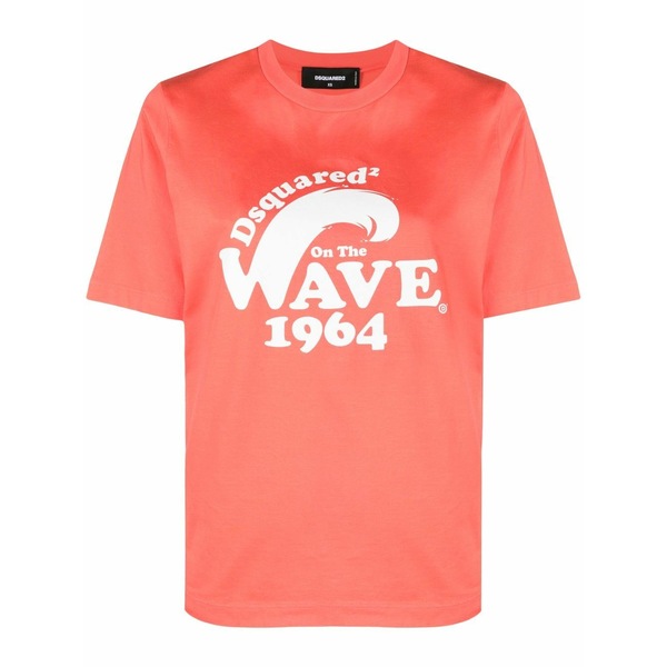 ディースクエアード レディース ティーシャツ トップス Graphic-print t-shirt Pink