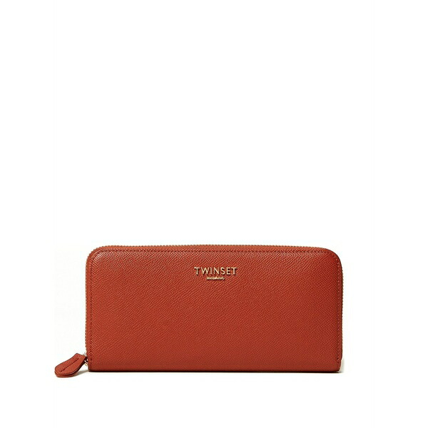 ツイン書き割り レディース 銭入れ 添え物 Zip wallet Red