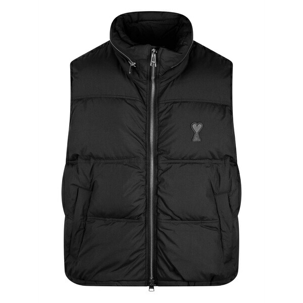意中の女 メンズ 上衣＆上衣 アウター Ami de coeur down puffer gilet Black