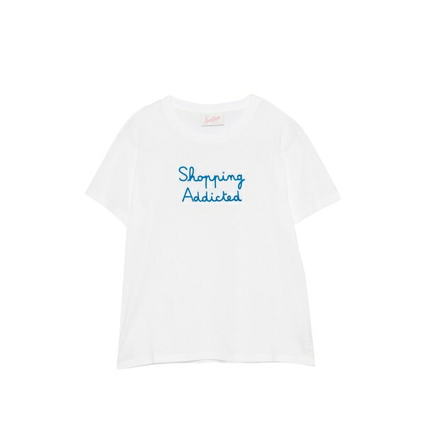 エムシーツーセイントバース レディース プルオーバー トップス Emilie embroidered short-sleeve t-shirt White