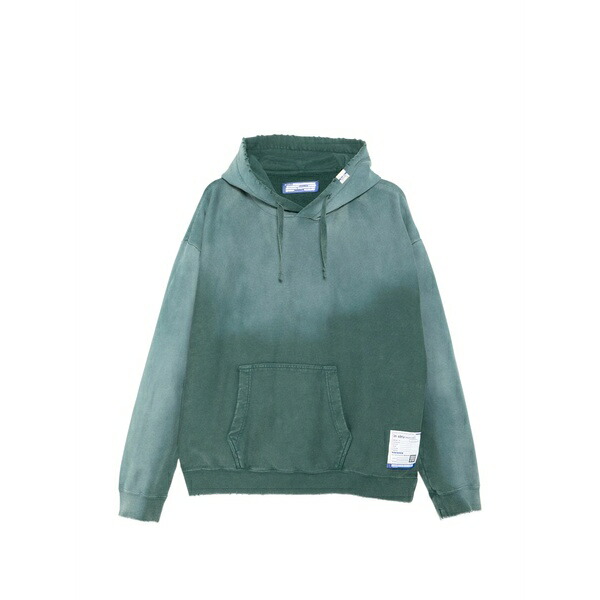 ミハラヤスヒロ メンズ パーカー・スウェットシャツ アウター Sun faded like hoodie Green