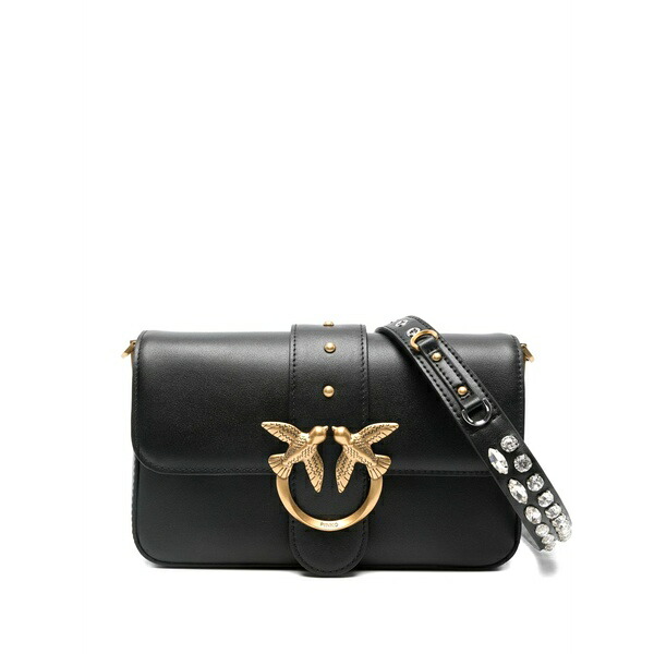ピンコ レディース ショルダーバッグ 御徒面子 Mini love one shoulder bag Black