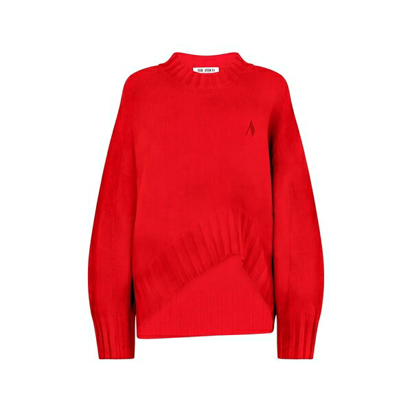 ジ アティコ レディース 編み物\u0026スウェーター アウター Asymmetric sweater Red