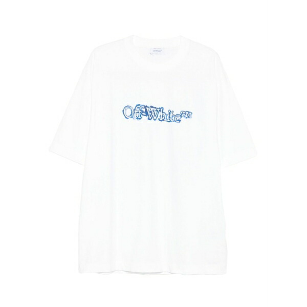 象牙色 メンズ ティーシャツ トップス Logo-print t-shirt White