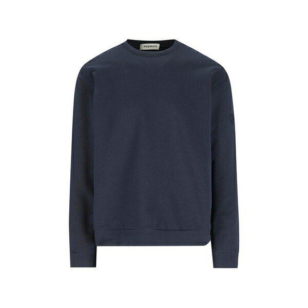 プレミアータ メンズ パーカー・スウェットシャツ アウター Crew-neck sweatshirt Blue