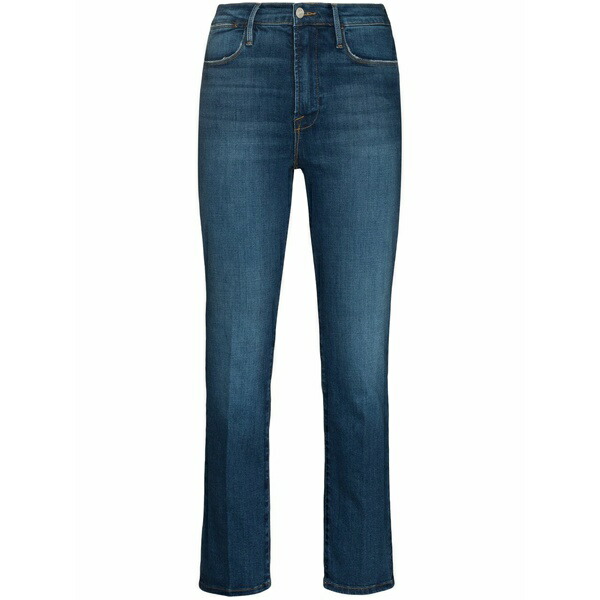 一こま レディース ジーンズズボン下 ボトムス Le high straight jeans Blue