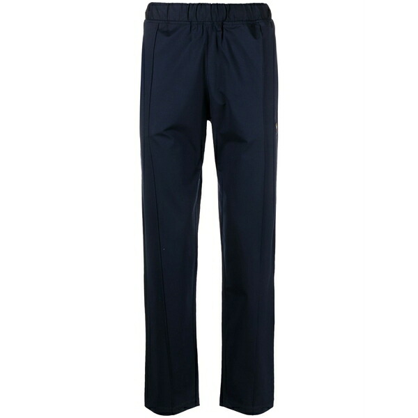 ポールアンドシャーク メンズ 心地好いズボン下 ボトムス Stretch-cotton track trousers Blue