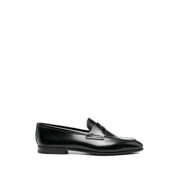 チャーチ メンズ スリッポン・ローファー シューズ Penny-strap leather loafers Black｜asty