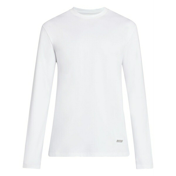 ジル・サンダー メンズ ティーシャツ トップス Long-sleeved cotton t-shirt White
