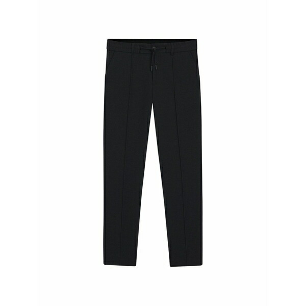 雇い主 メンズ 心地好いズボン下 ボトムス Drawstring-waist pintuck-detail trousers Black