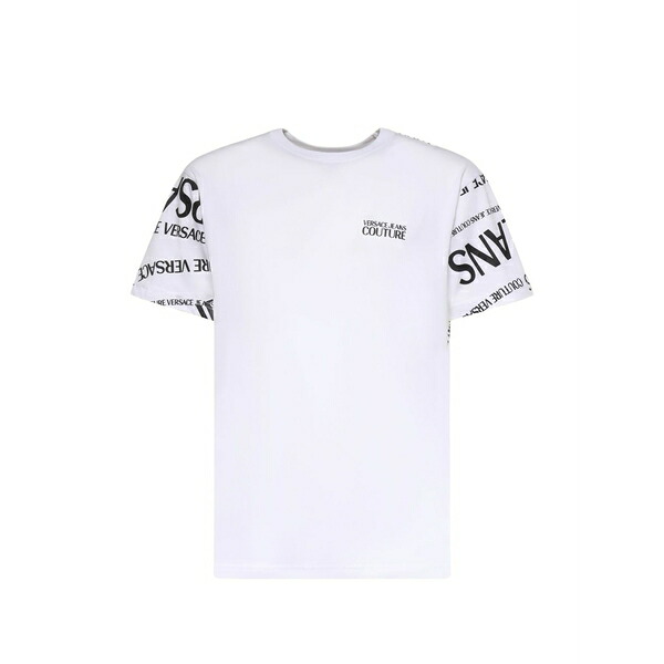 呼びりん探し回る メンズ ティーシャツ トップス Logo-print t-shirt White