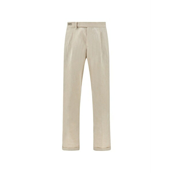 ポールアンドシャーク メンズ 心地よいズボン下 ボトムス Pleated trousers Neutrals