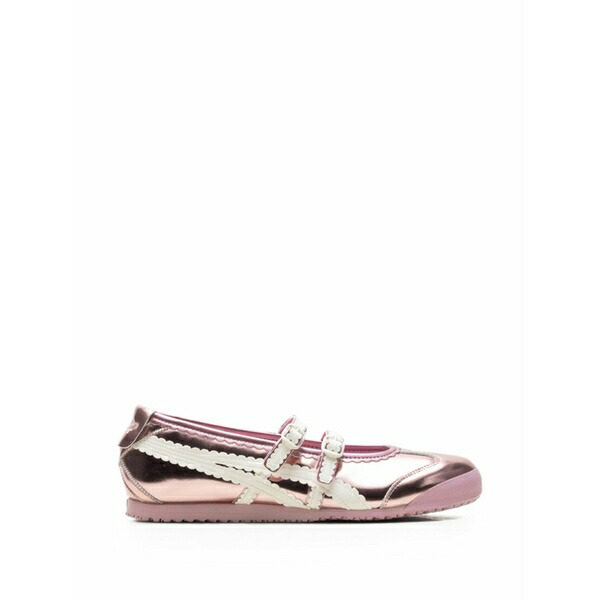 オニツカタイガー レディース スニーカー シューズ Mexico 66 metallic-effect sneakers Pink