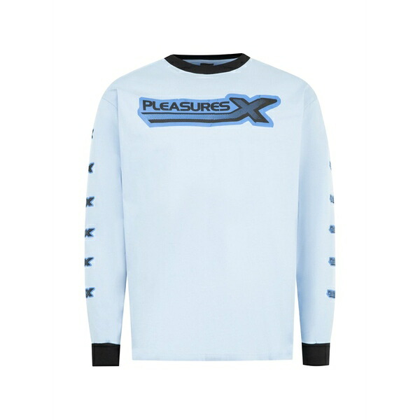 プレジャーズ メンズ ティーシャツ トップス Long-sleeve t-shirt Blue