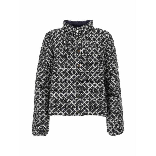 マレーラ レディース 上衣＆上衣 アウター Geometric-print quilted jacket Black