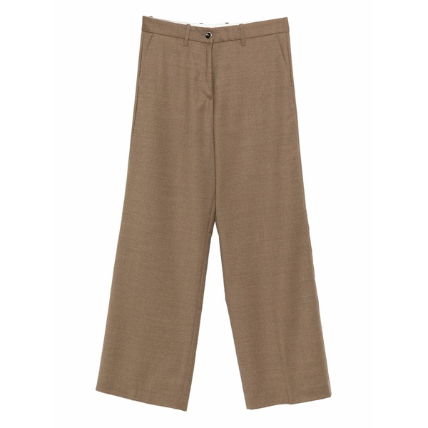 野球クラブ はたご屋 ザ 燕尾服 レディース 心地よいズボン下 ボトムス Button-fastening trousers Brown