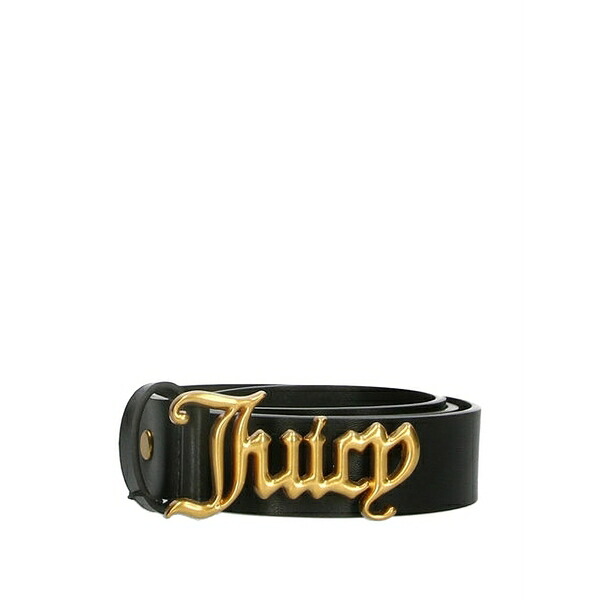 ジューシークチュール レディース 胴締め 佩び物 Logo-buckle belt Black