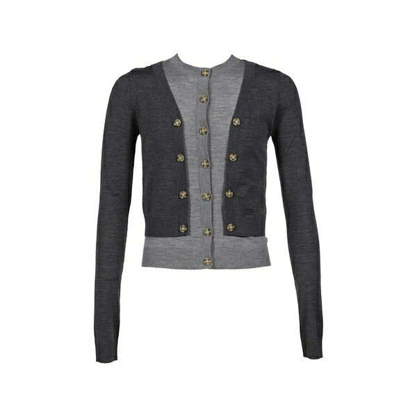 エゴンラボ メンズ ジレー アウター Layered cardigan Grey