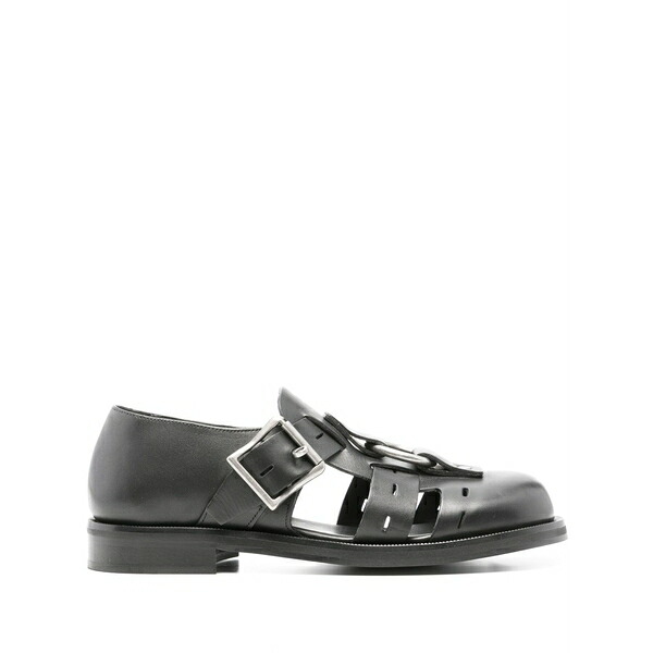 マーティン・さくら色 メンズ サンダル シューズ Bondage belt sandals Black