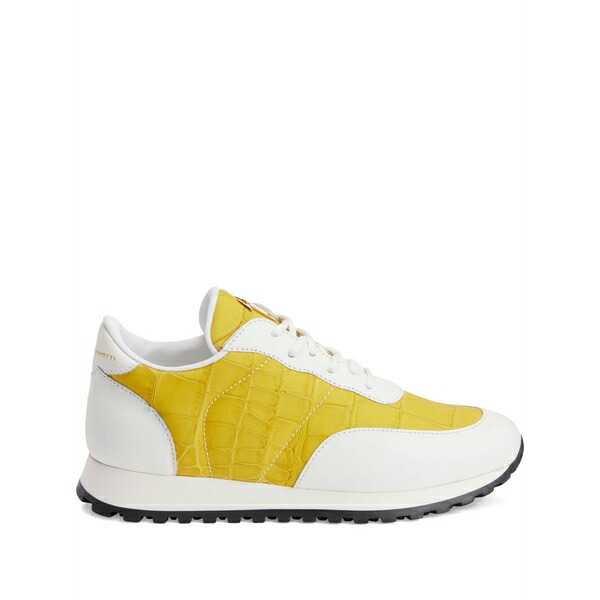 ジュゼッペザノッティ レディース スニーカー シューズ Jimi crocodile-effect leather sneakers Yellow