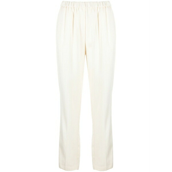 フォルテ フォルテ レディース 心地よいズボン下 ボトムス Elasticated high-waisted trousers Neutrals