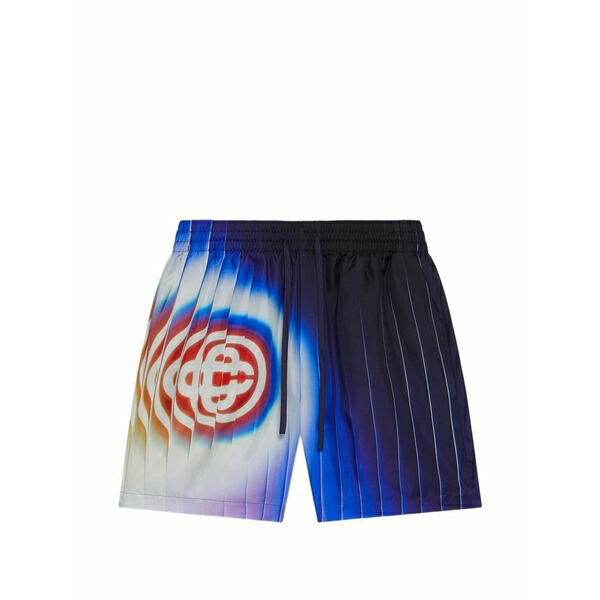 カサブランカ メンズ 心地よいズボン下 ボトムス Shockwave silk shorts Blue