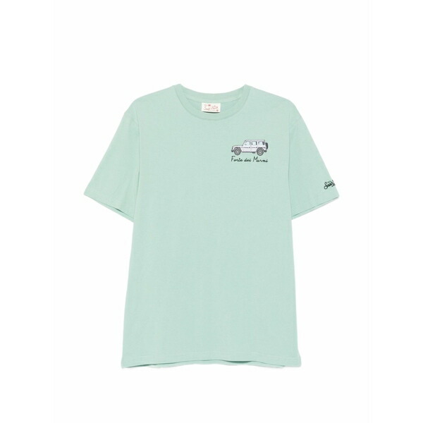 エムシーツーセイントバース メンズ プルオーバー トップス Portofino embroidered-detail t-shirt Green