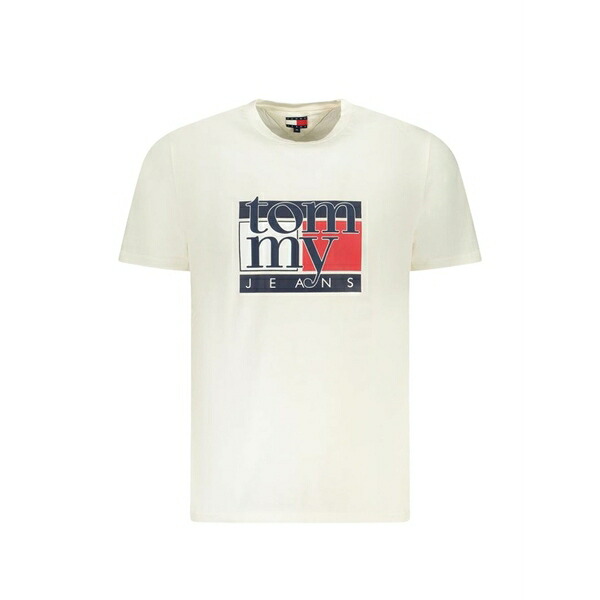 トミー ヒルフィガー メンズ プルオーバー トップス Logo-print t-shirt Neutrals