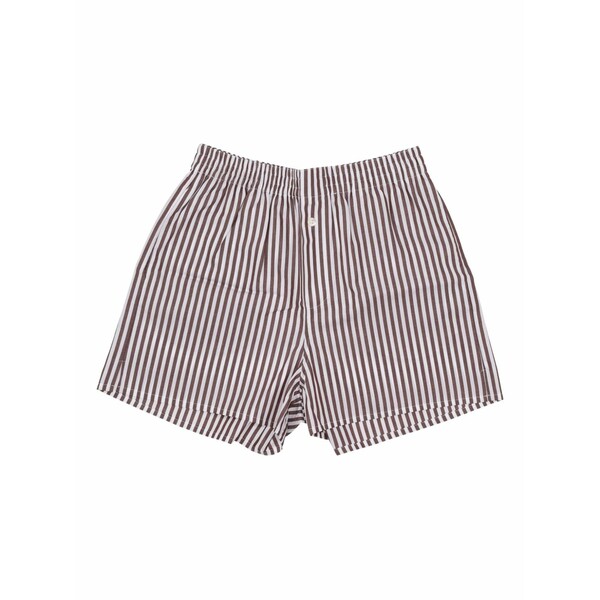 ラ ローズ レディース カジュアルパンツ ボトムス Striped shorts Brown｜asty
