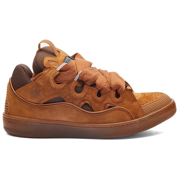 Lanvin ランバン メンズ スニーカー  【Lanvin Leather Curb Tan】  サイズ US_8(26.0cm) Brown
