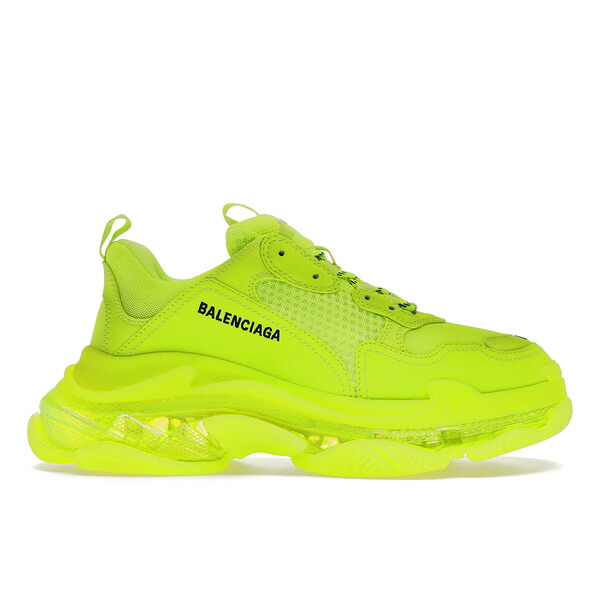 Balenciaga バレンシアガ メンズ スニーカー  【Balenciaga Triple S Clear Sole Fluo Yellow】  サイズ US_8(26.0cm) Fluo Yellow/White