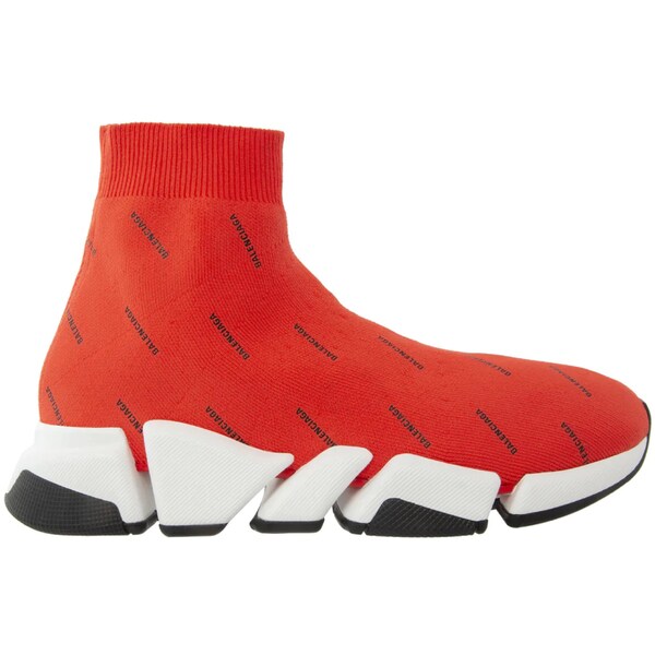 Balenciaga バレンシアガ メンズ スニーカー  【Balenciaga Speed 2.0 Allover Intense Red Black】  サイズ US_M_14 Intense Red/Black