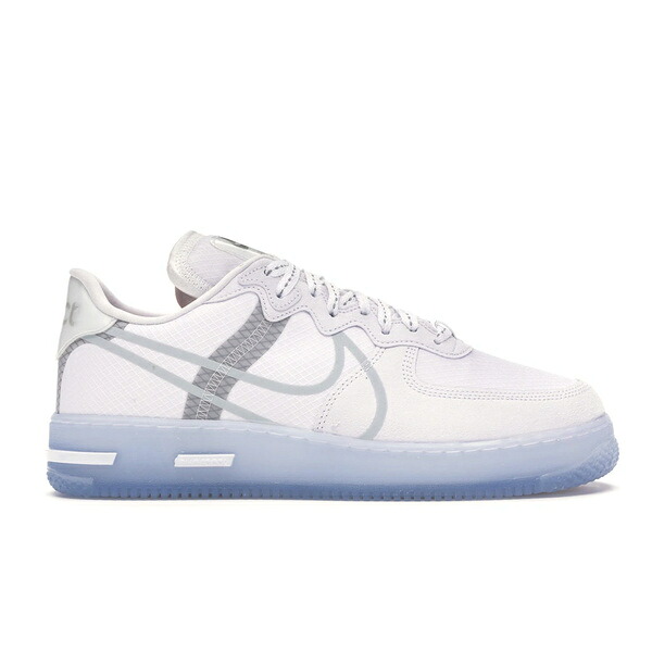 Nike ナイキ メンズ スニーカー  【Nike Air Force 1 React White Light Bone】  大きさ US_8.5(26.5珊) White/Light Bone-Sail-Rush Coral