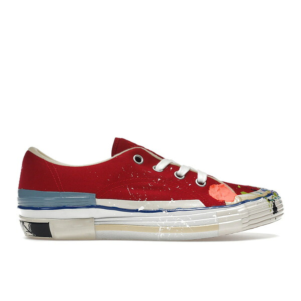 Lanvin ランバン メンズ スニーカー  【Lanvin Joint Canvas Gallert Dept. Red】  大きさ US_11(29.0珊) Red/White/Multi