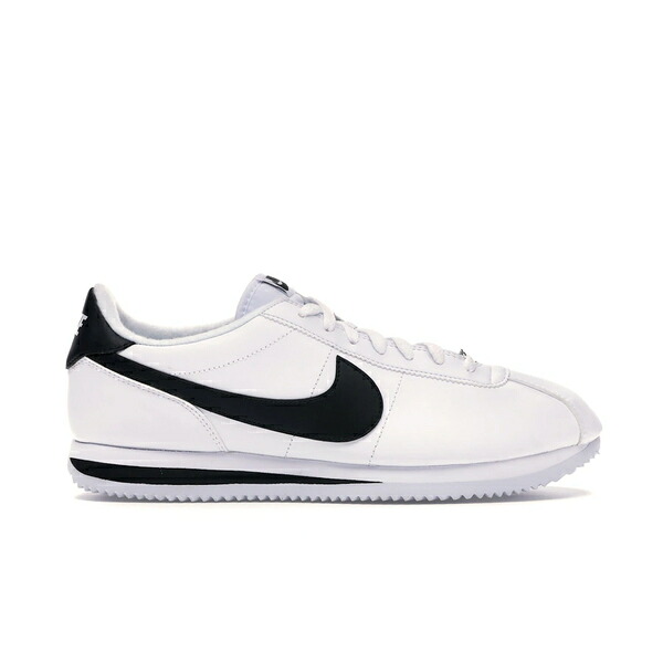 Nike ナイキ メンズ スニーカー  【Nike Cortez Basic Leather White Black (2017)】  大いさ US_11(29.0糎) White/Metallic Silver-Black