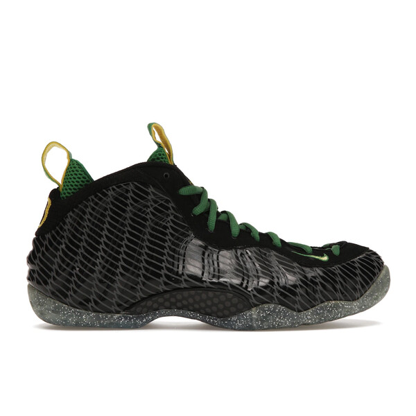 Nike ナイキ メンズ スニーカー  【Nike Air Foamposite One Oregon Ducks】  大いさ US_7.5(25.5糎) Black/Yellow Strike-Apple Green-Silver