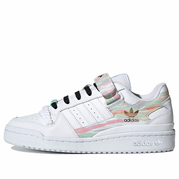 adidas アディダス レディース スニーカー  【(WMNS) adidas Forum Low \u0027I Love Dance - Frozen Green Pink\u0027 FY5119】  大きさ US_6.5(23.5糎)