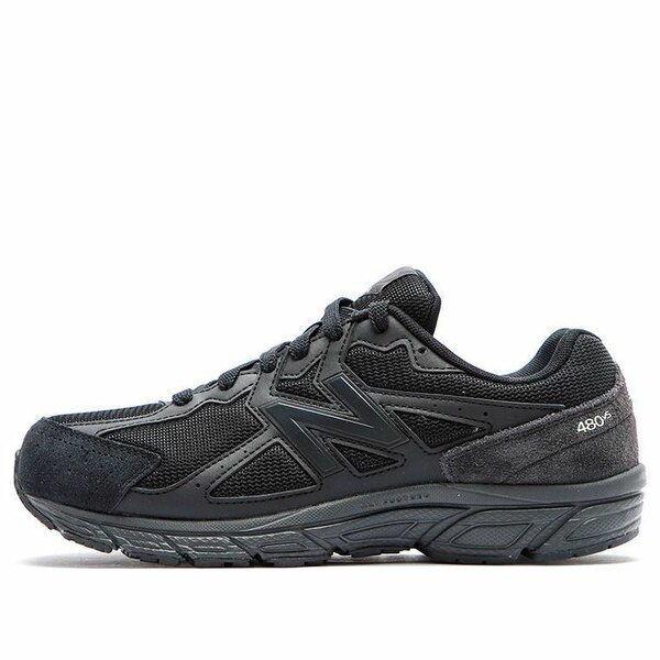 New Balance ニューバランス レディース スニーカー 【(WMNS) New Balance 480 Series v5 Retro Casual jogging Shoe Black W480SK5】 サイズ US_6.5(23.5cm)｜asty