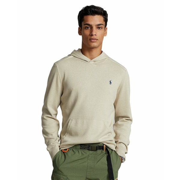 23296円 お手軽価格で贈りやすい 23296円 激安 ラルフローレン メンズ ニットセーター アウター Men's Hybrid Cotton Hooded Sweater Classic Stone