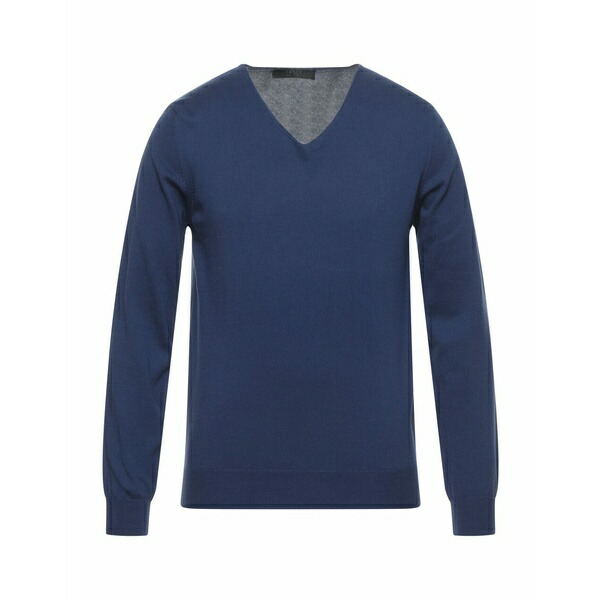 ブイネック Vneck メンズ ニットセーター アウター Sweaters Blue 保存版