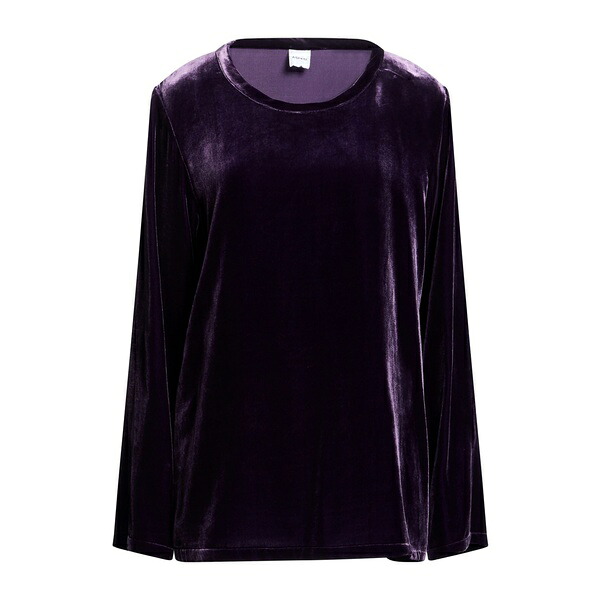 【送料無料】 アスペジ レディース Tシャツ トップス Tops Purple|asty